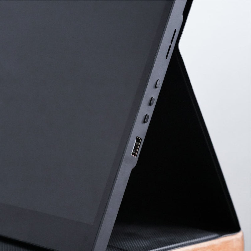 Monitor Portátil 18 pol. Touchscreen, 4K (HiDPI), Capa em Fibra de carbono. V-Beat